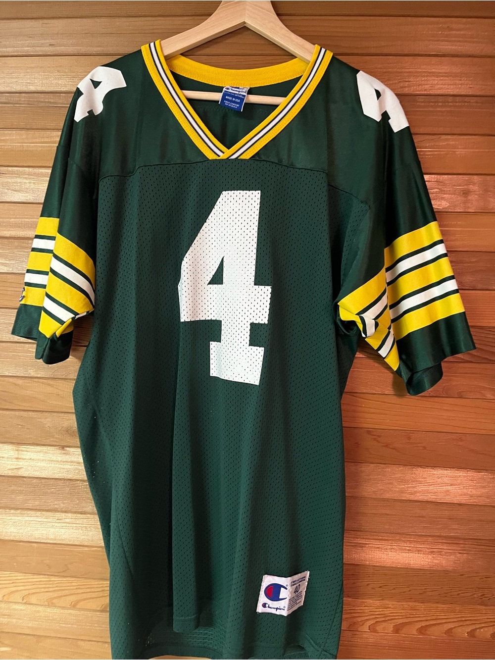 Champion Vintage Brett Favre Green Bay Packers Football Jersey